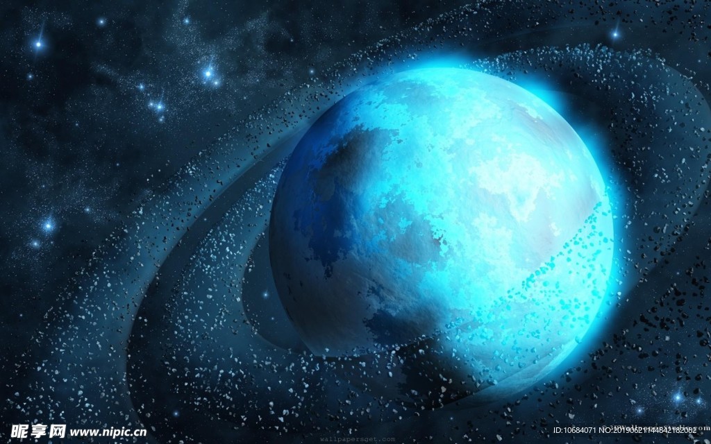 银河系星球背景