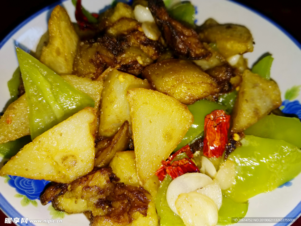 青椒炒土豆