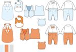 童装婴儿服装设计线稿