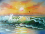 海边画