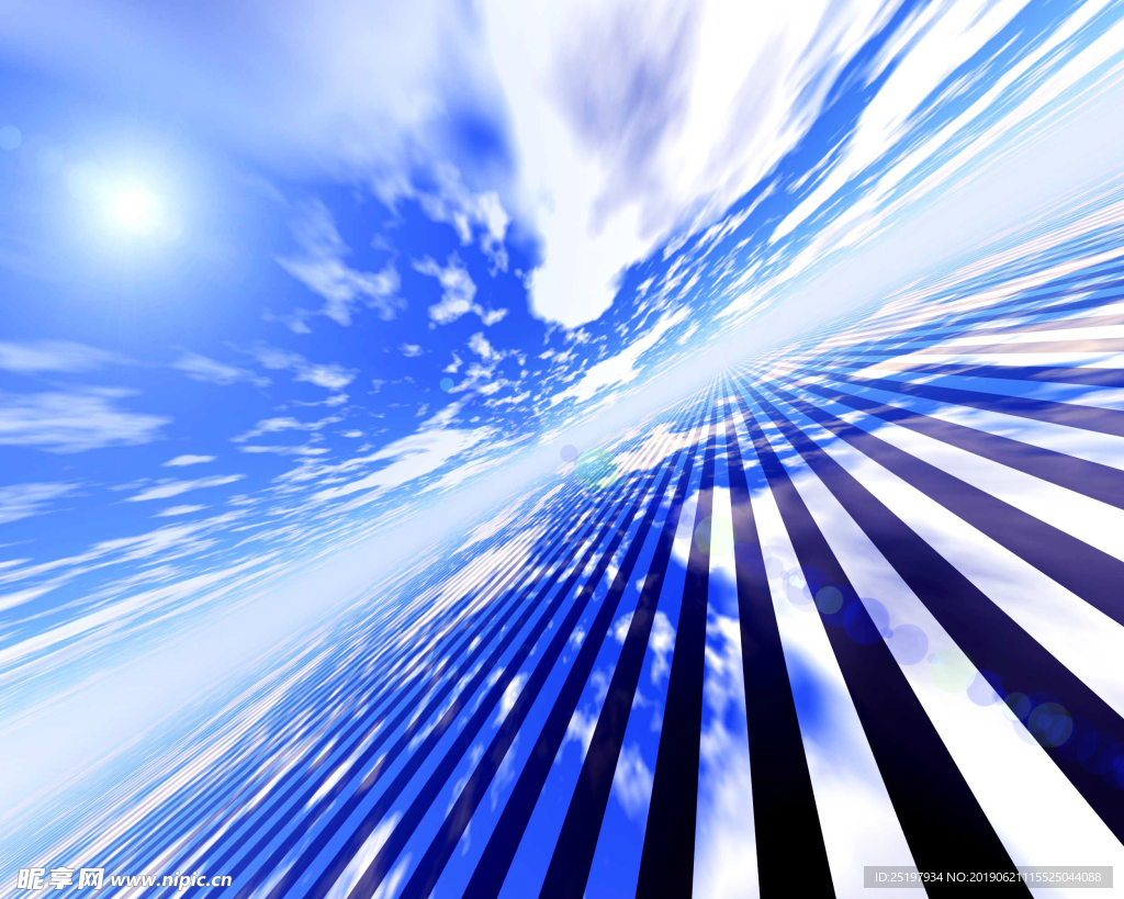 天空 白云 科幻 建筑