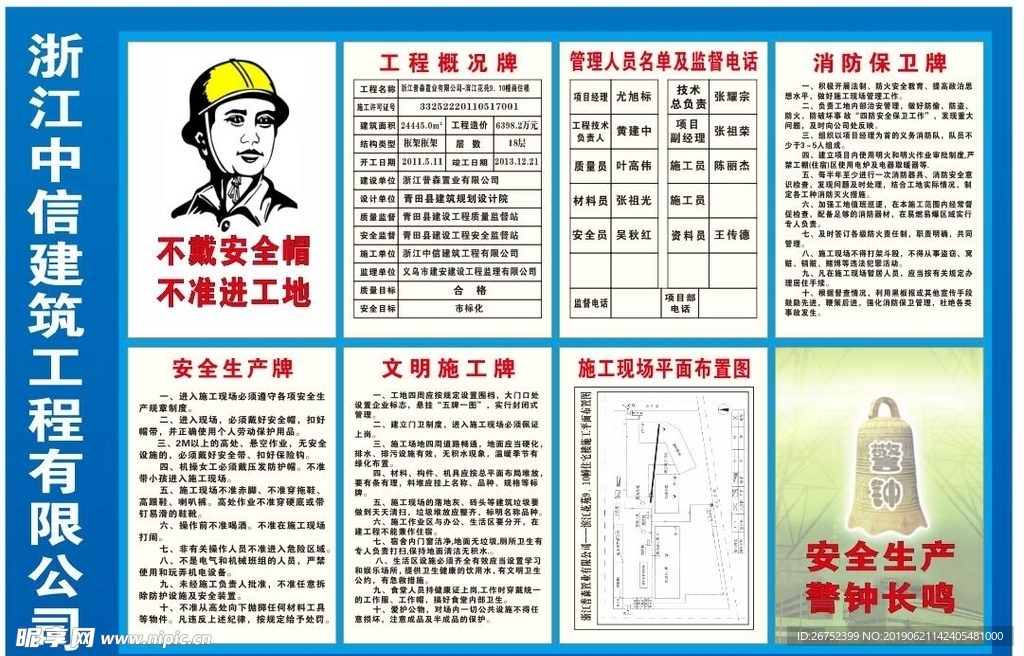 安全生产九位一图