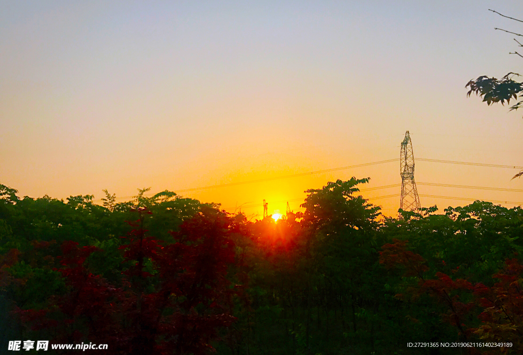 夕阳 风景 黄昏