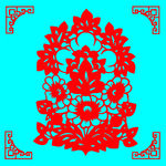 花卉剪纸