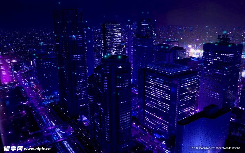 繁华都市夜景