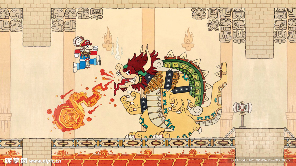 超级玛丽插画