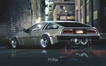 灰色跑车