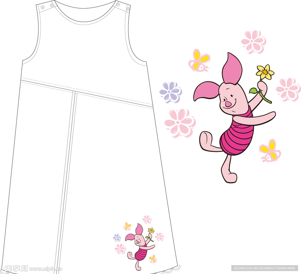 女童服饰印花