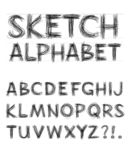 手绘字母