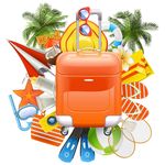 沙滩旅游行李