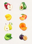 手绘水果图片食物素材