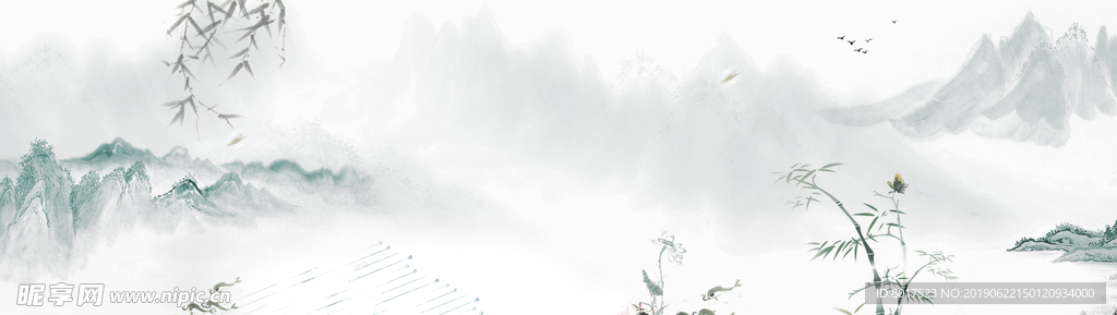 水墨中国风背景 banner