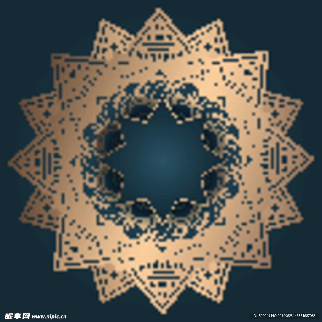 曼陀罗花纹