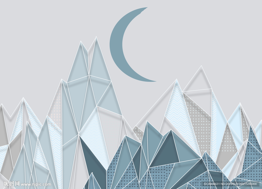 北欧简约时尚几何背景墙