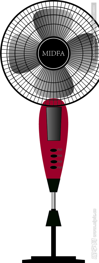 台式风扇 矢量图 风扇矢量图