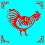 鸡剪纸
