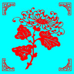 花卉剪纸