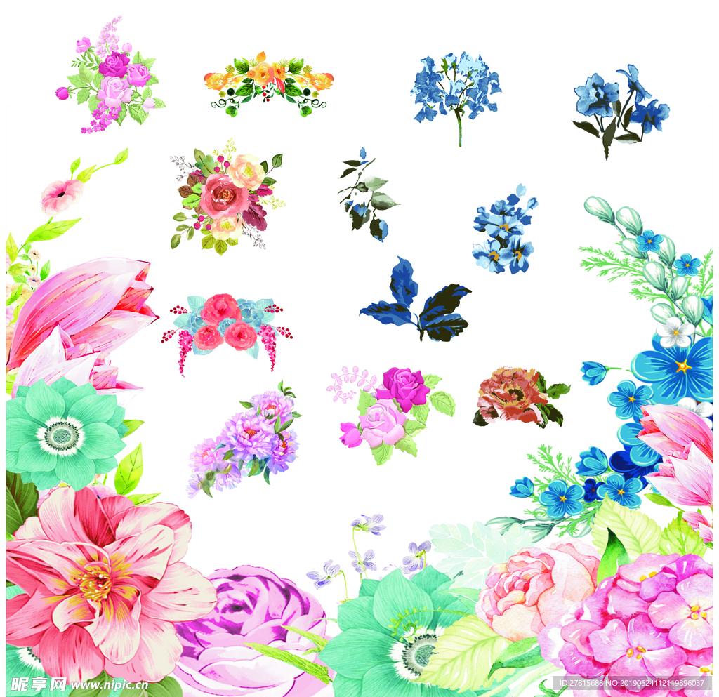 手绘花