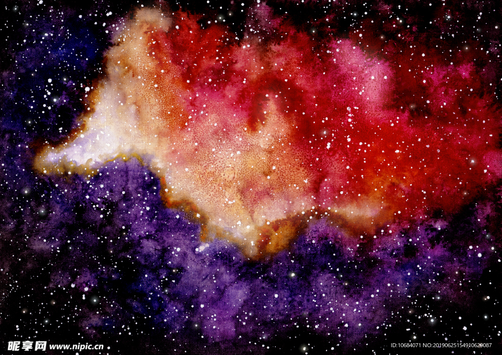 璀璨星空渐变背景