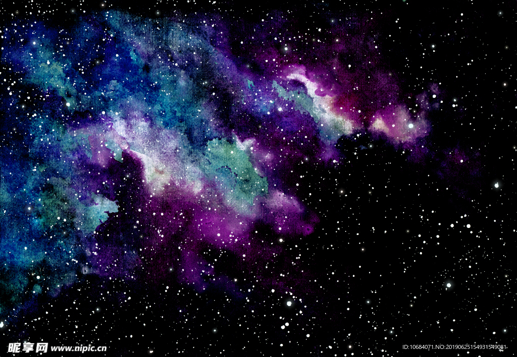 璀璨星空渐变背景