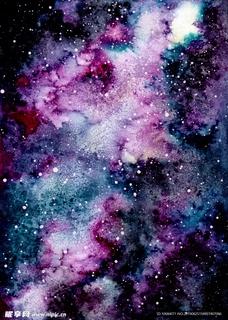 银河系星空渐变背景