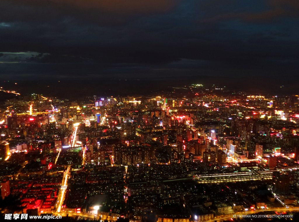 兰州市 城关区 夜景