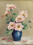 欧式复古花卉油画