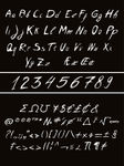 手绘字母数字