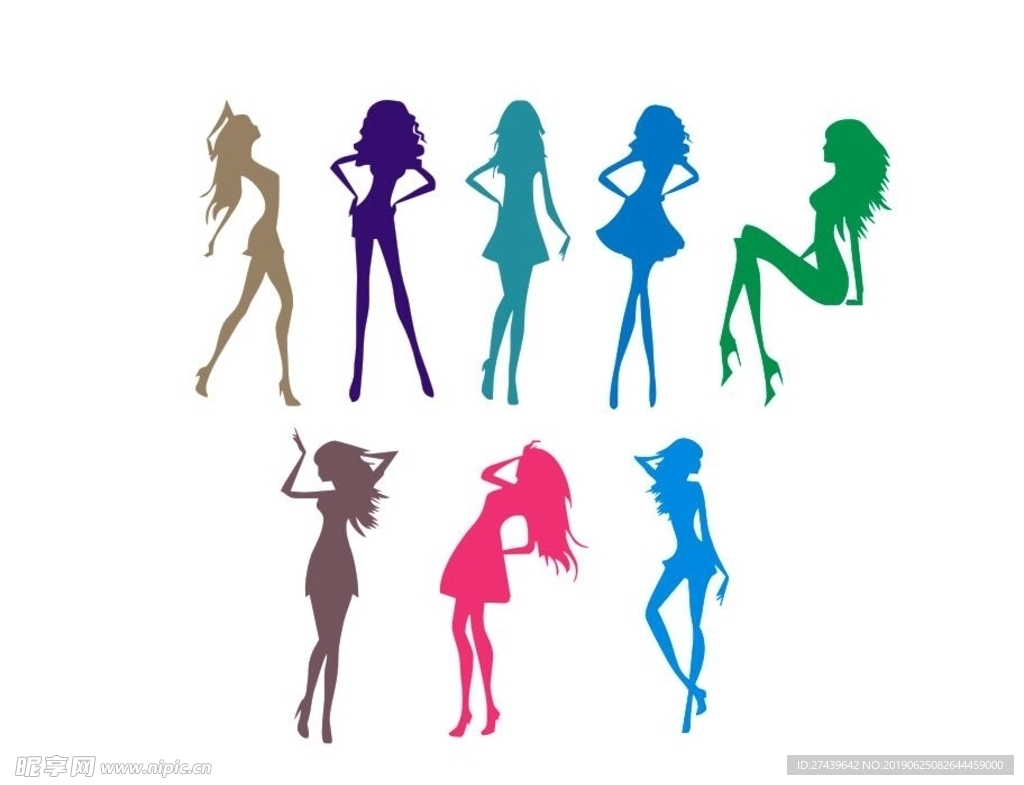 美女矢量图
