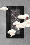 现代抽象装饰画展板
