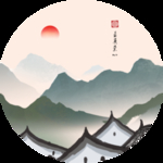 中国风古典建筑装饰画