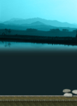 远山蓝色背景