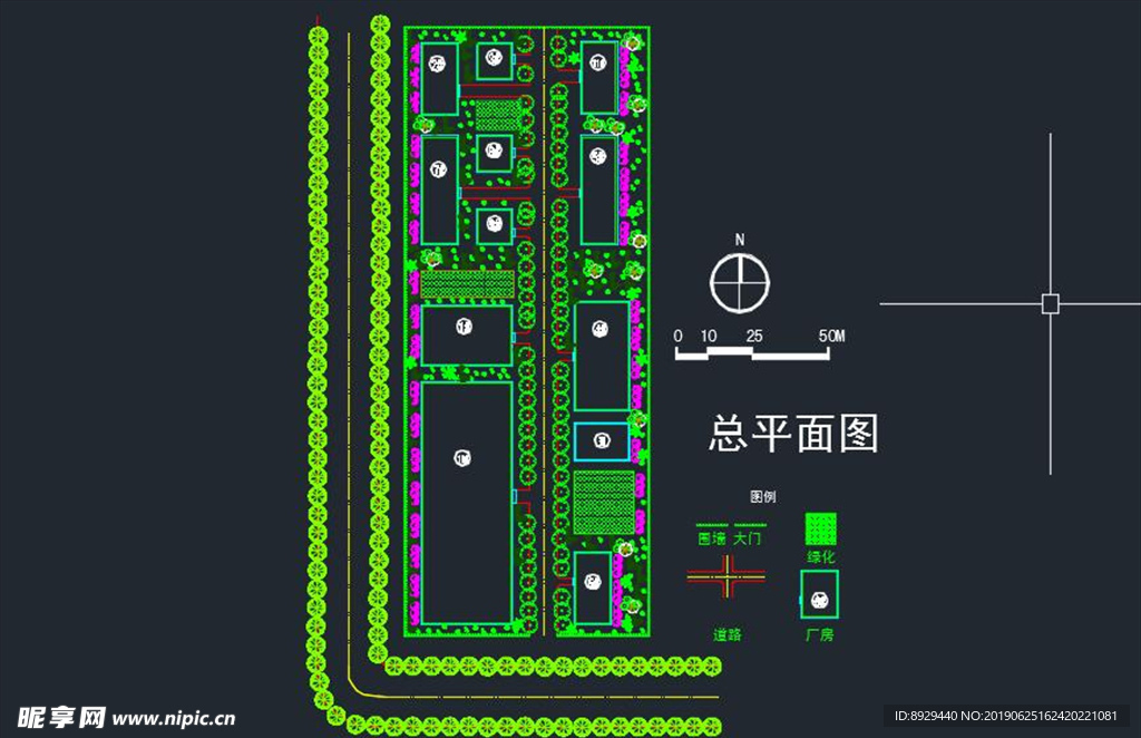 厂区规划平面图