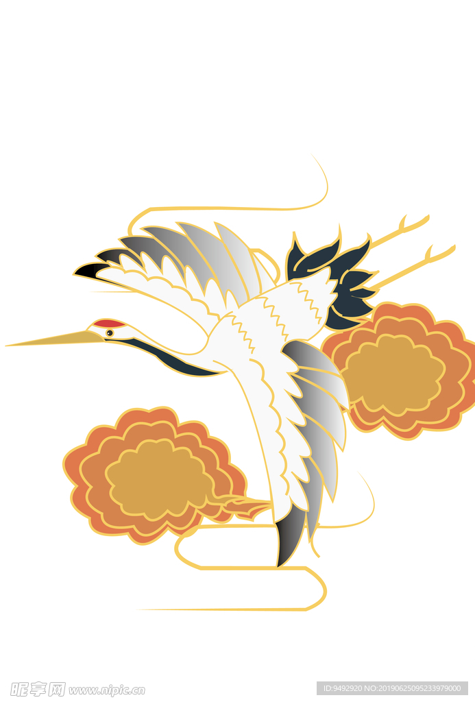 仙鹤祥云