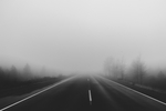 朦胧的高速公路