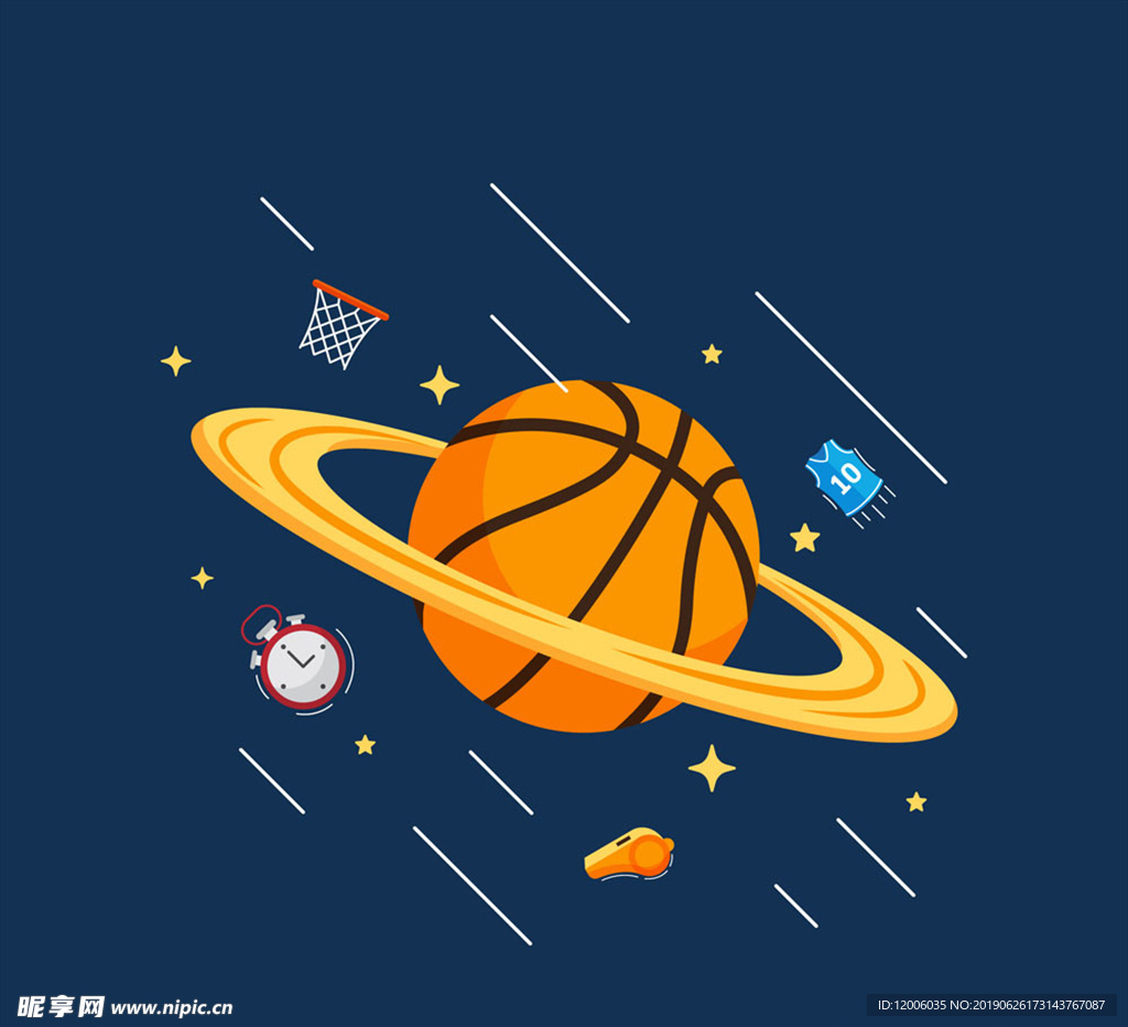 创意篮球星球设计