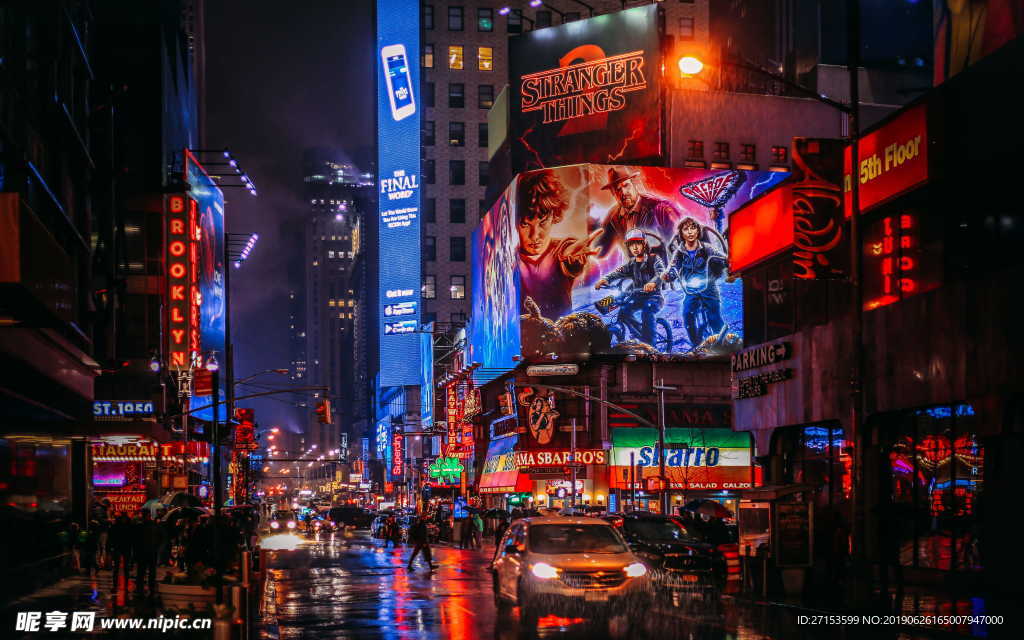 夜市风光文艺