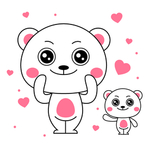 卡通小熊