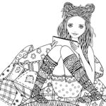 女孩创意涂色