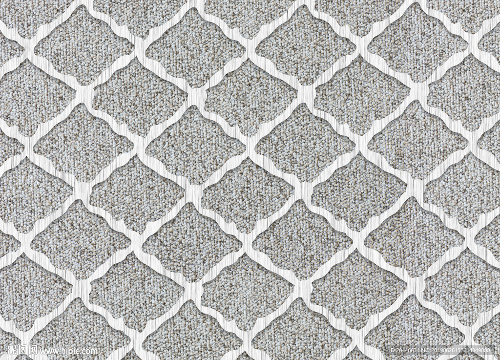 北欧简约时尚几何背景墙地画