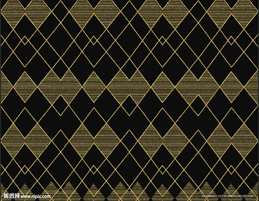 北欧简约时尚几何背景墙地画