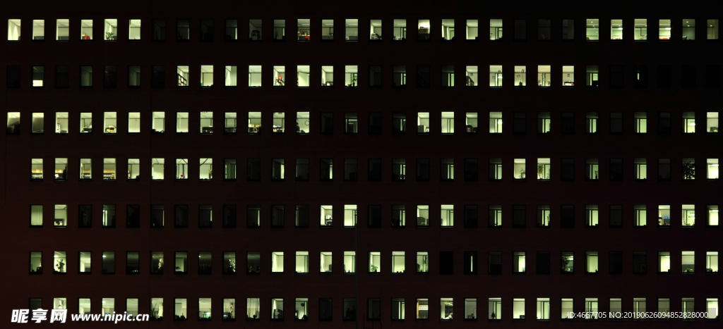 高层建筑夜晚贴图
