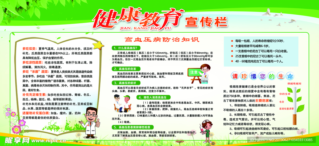健康教育展板