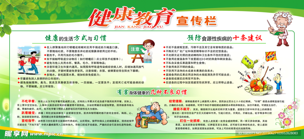 健康教育展板