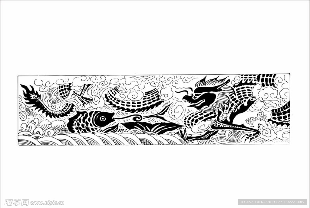 龙 龙纹 龙花纹 花纹 飞龙