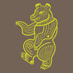 图腾狗熊卡通形象