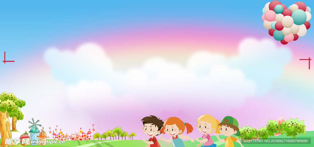 幼儿园背景