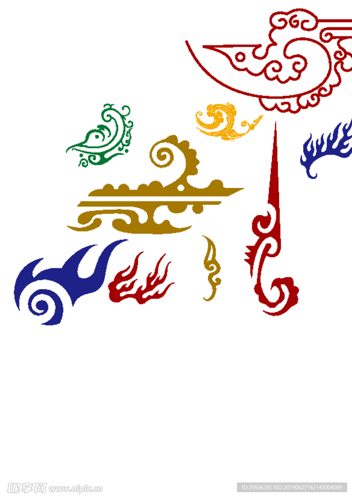 花边 矢量图 素材