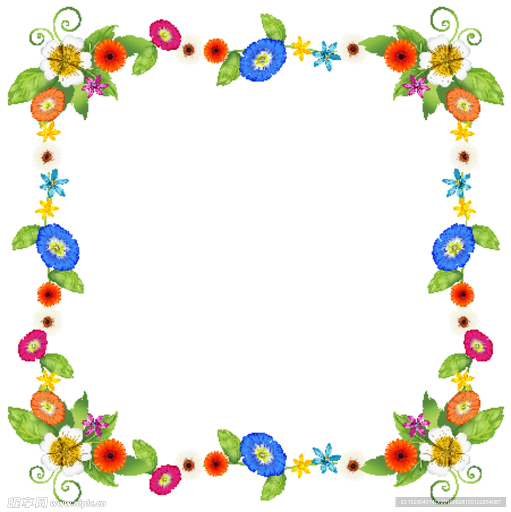花卉边框