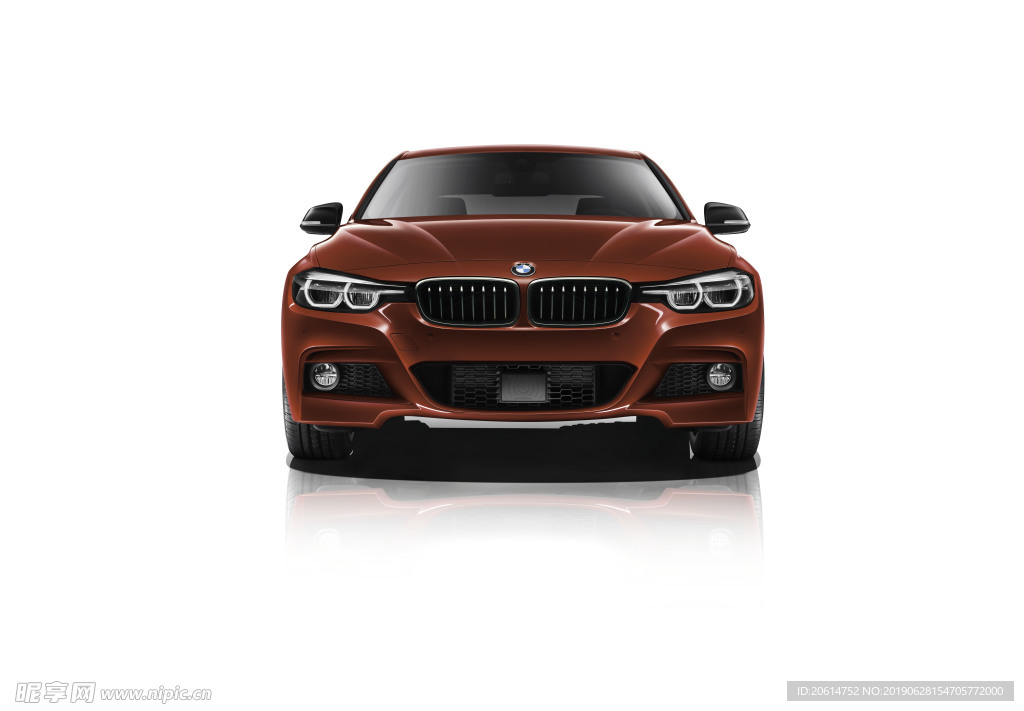 红色BMW汽车